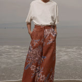 Flareup Trouser - Orange Batik - Heidi Merrick