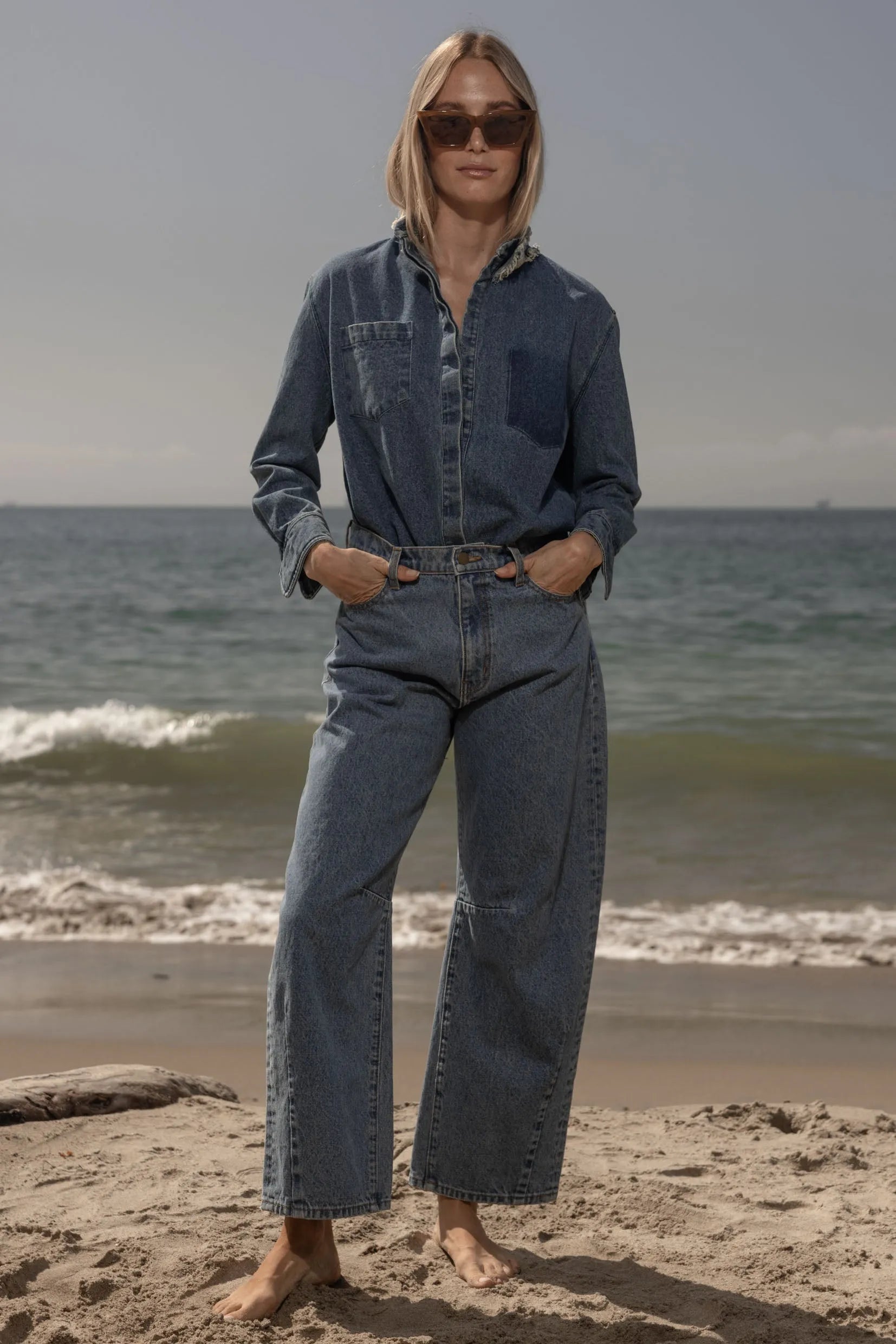 Lisi Top - Denim - Heidi Merrick