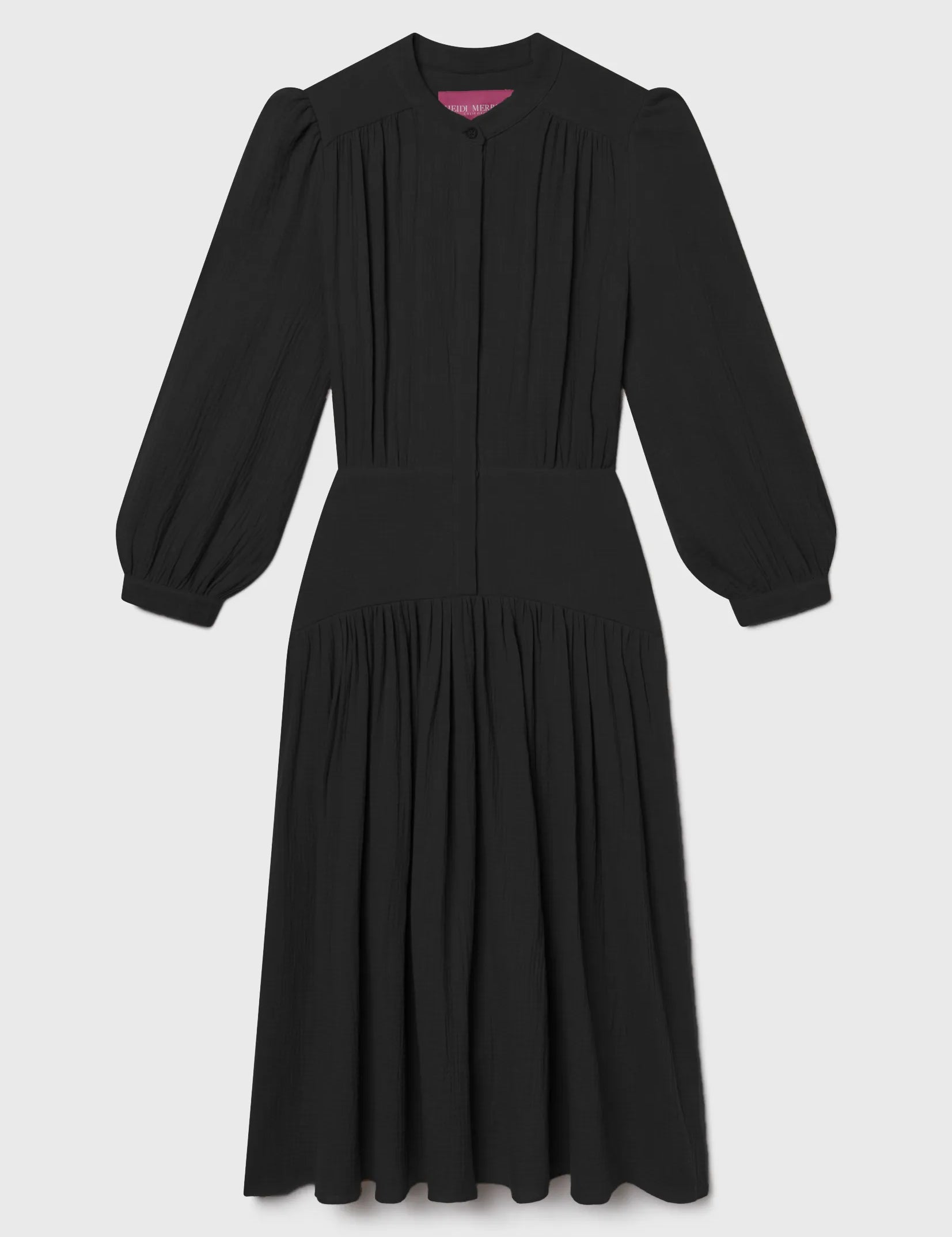Barcelona Dress - Black Gauze - Heidi Merrick