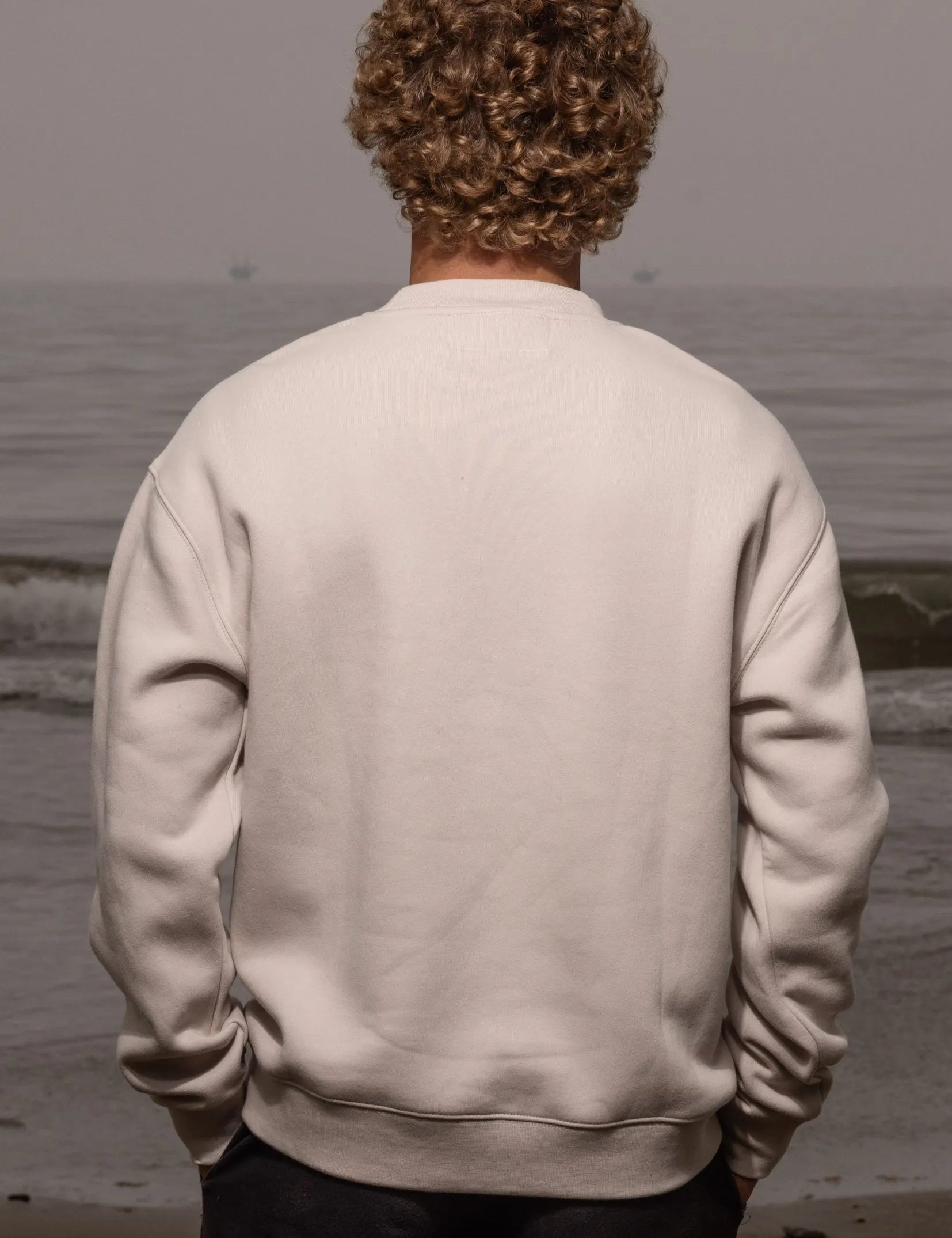 SRF LA Unisex Crewneck - Black on Cream - Heidi Merrick