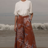 Flareup Trouser - Orange Batik - Heidi Merrick