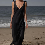 Grace Slip Dress - Noir - Heidi Merrick