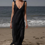 Grace Slip Dress - Noir - Heidi Merrick