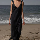 Grace Slip Dress - Noir - Heidi Merrick