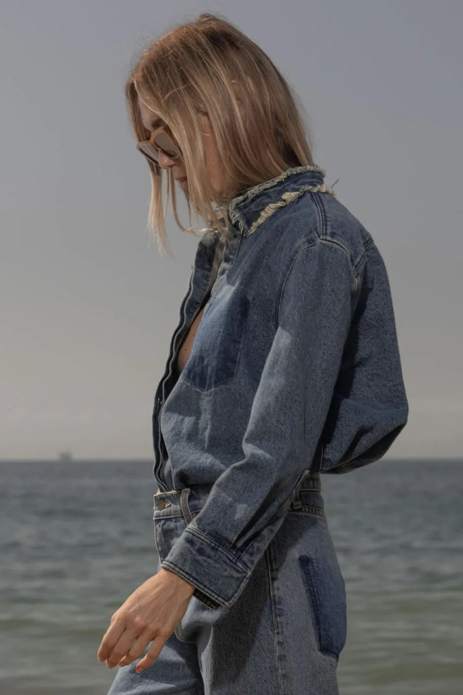 Lisi Top - Denim - Heidi Merrick