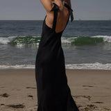 Grace Slip Dress - Noir - Heidi Merrick