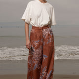 Flareup Trouser - Orange Batik - Heidi Merrick