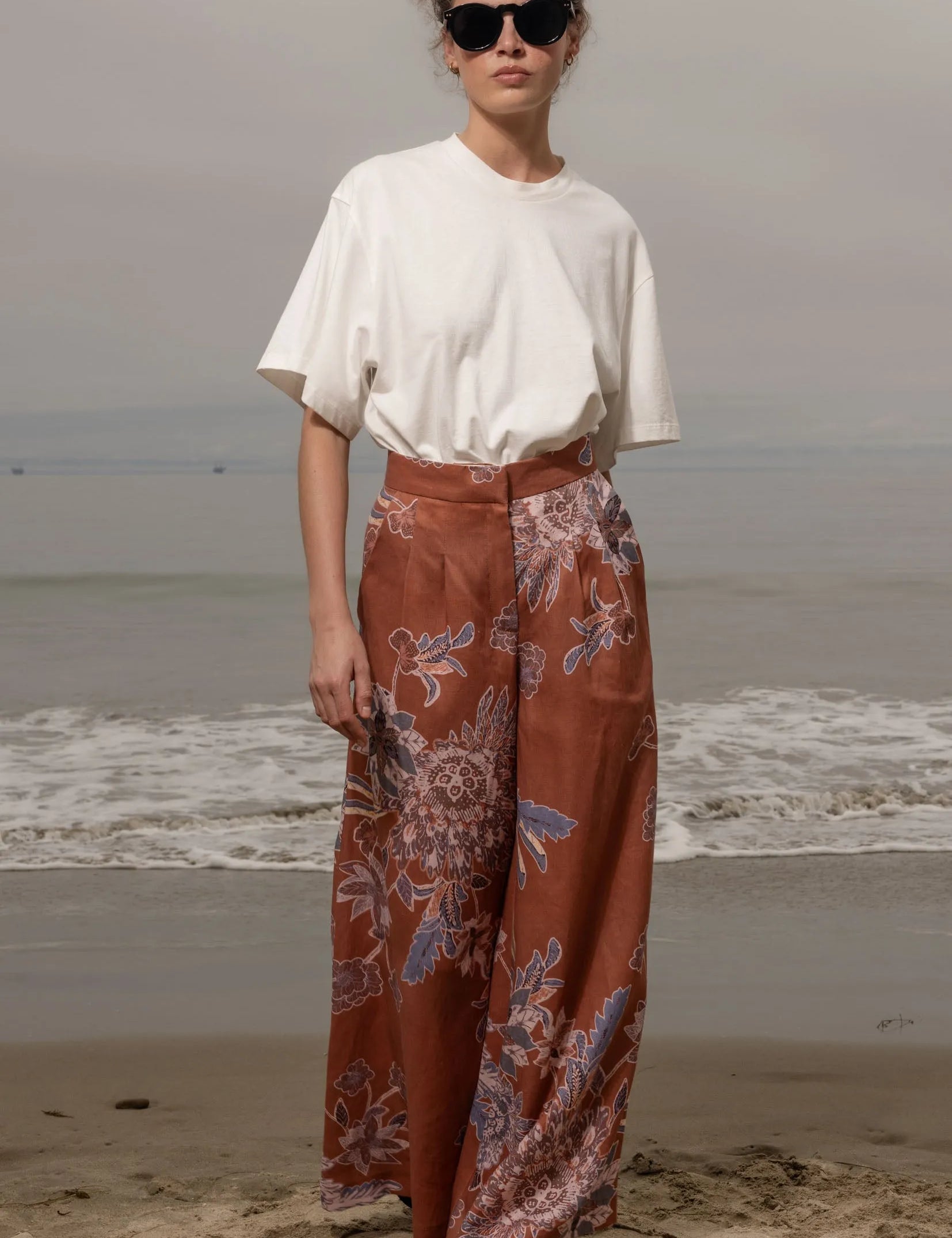 Flareup Trouser - Orange Batik - Heidi Merrick