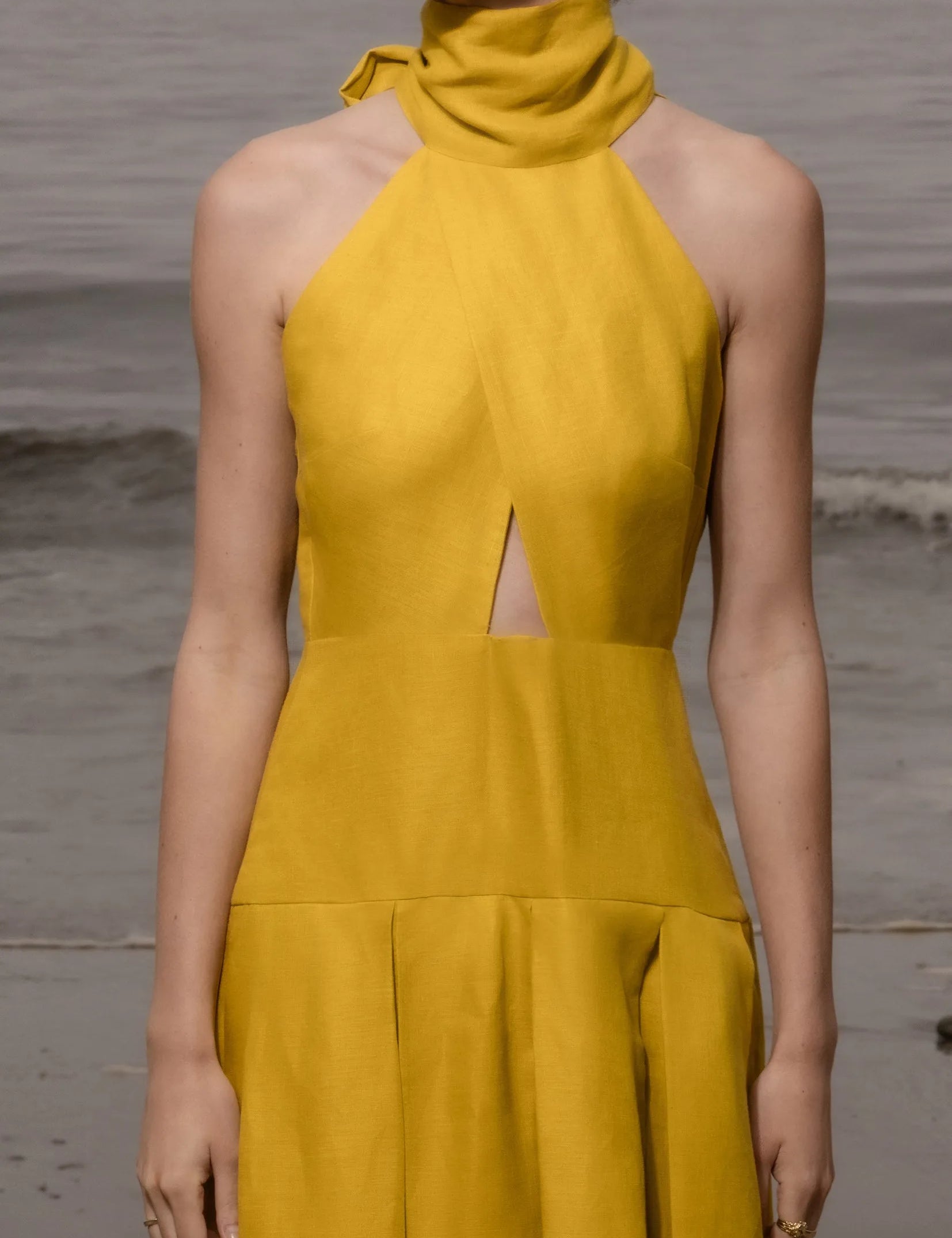 Ginger Dress - Dandelion Linen - Heidi Merrick