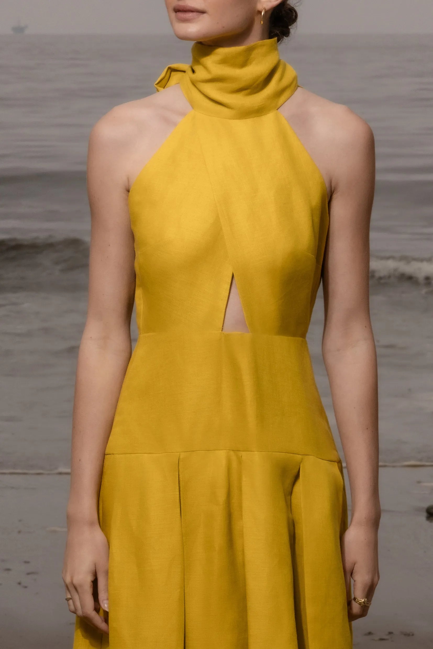 Ginger Dress - Dandelion Linen - Heidi Merrick