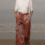 Flareup Trouser - Orange Batik - Heidi Merrick