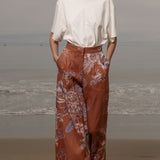 Flareup Trouser - Orange Batik - Heidi Merrick