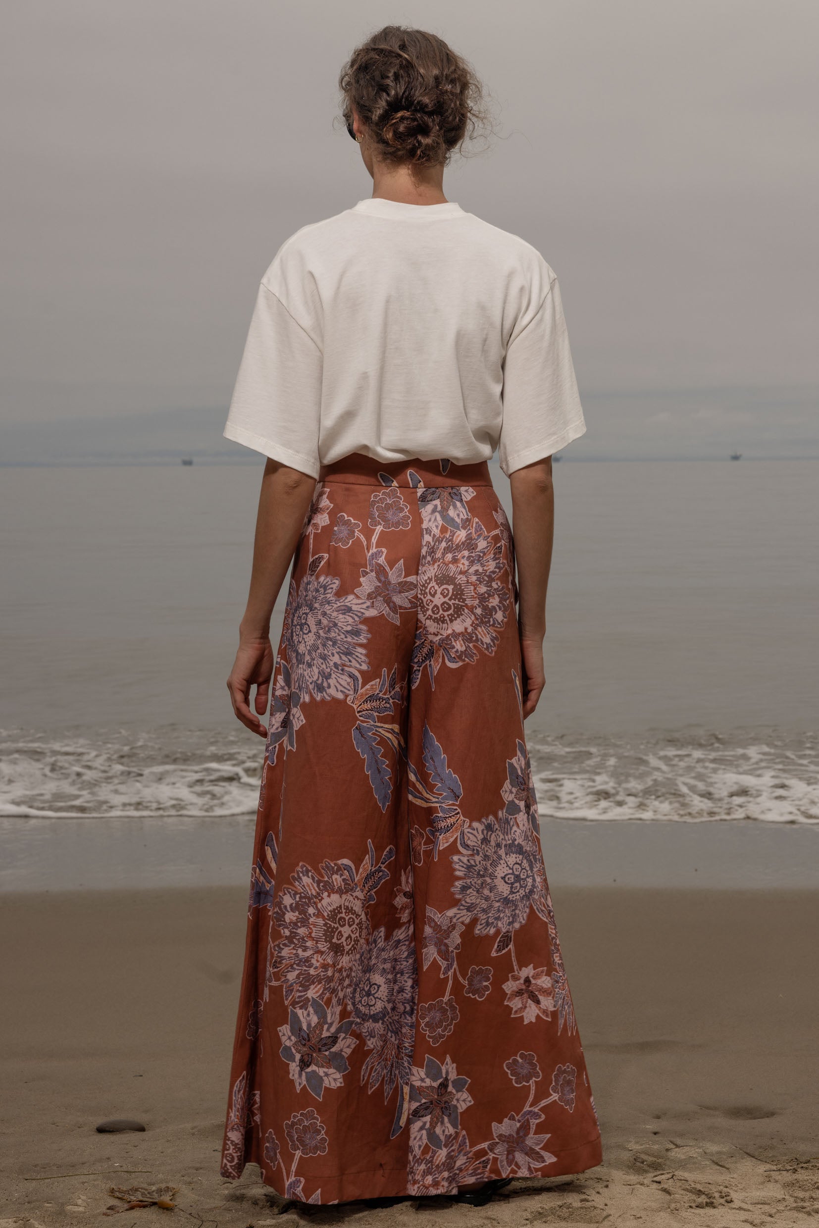 Flareup Trouser - Orange Batik - Heidi Merrick