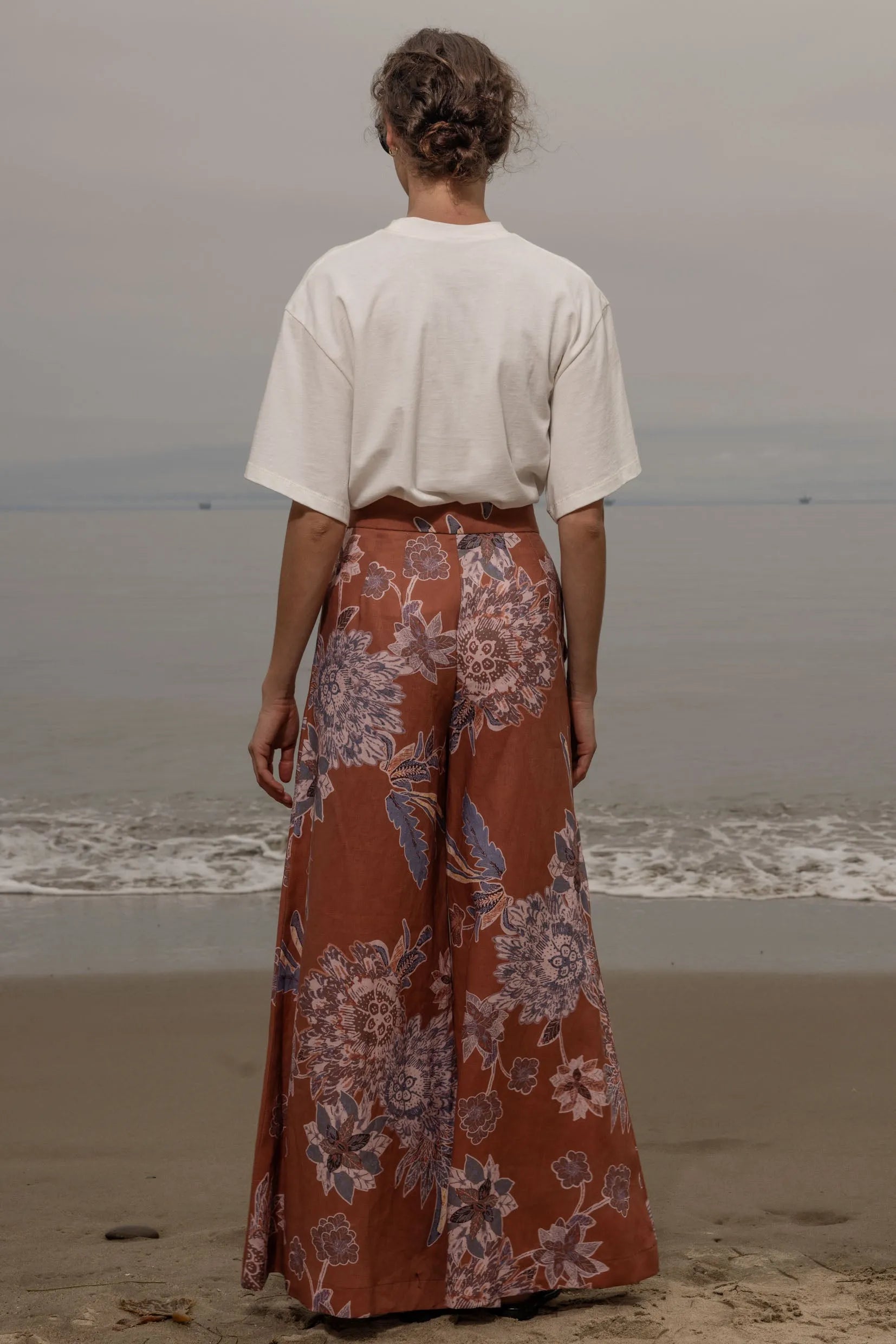 Flareup Trouser - Orange Batik - Heidi Merrick