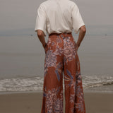 Flareup Trouser - Orange Batik - Heidi Merrick
