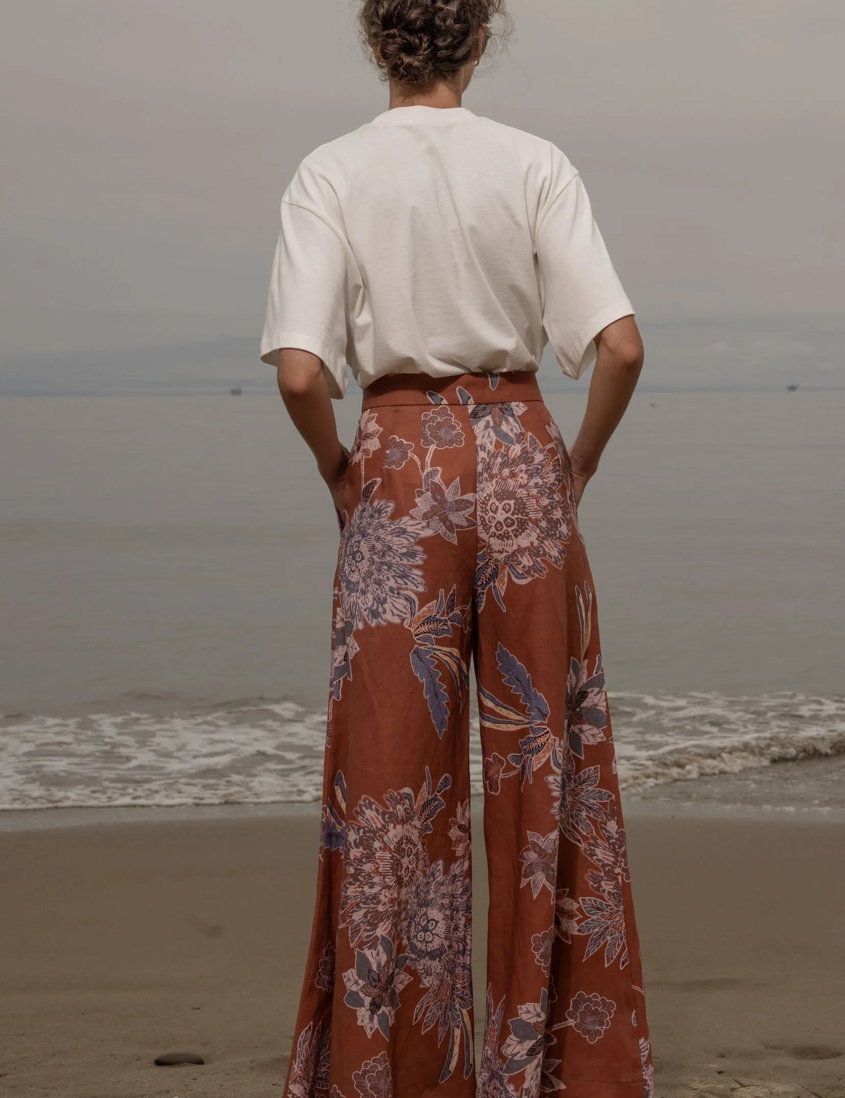 Flareup Trouser - Orange Batik - Heidi Merrick