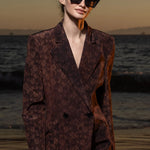 Mars Blazer - Candlelit Lace Moire - Heidi Merrick