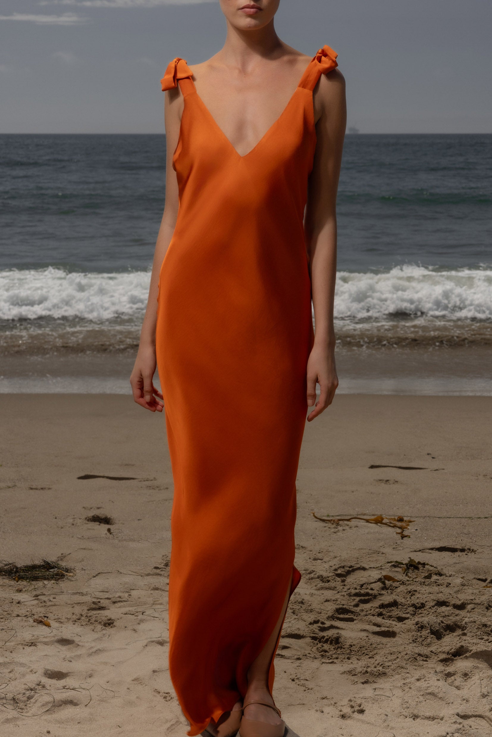 Grace Slip Dress - Flame - Heidi Merrick