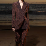 Mars Blazer - Candlelit Lace Moire - Heidi Merrick