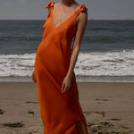 Grace Slip Dress - Flame - Heidi Merrick