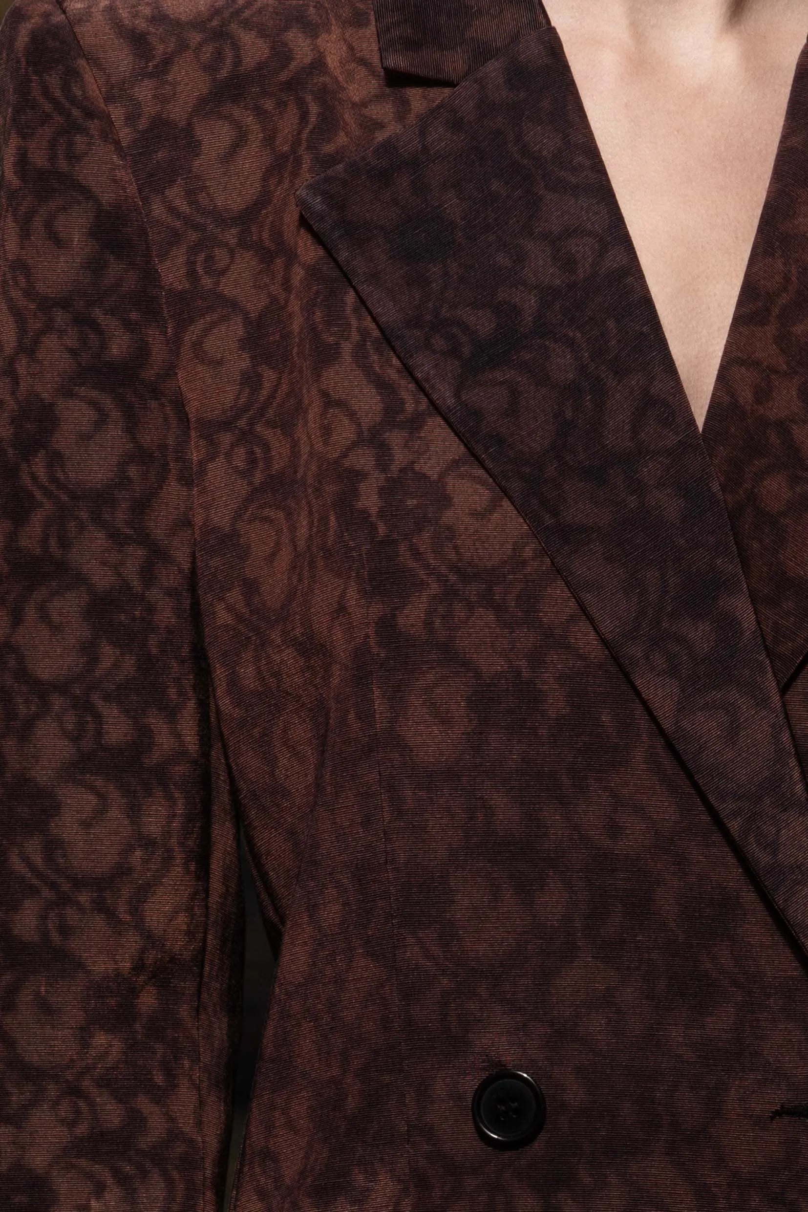 Mars Blazer - Candlelit Lace Moire - Heidi Merrick