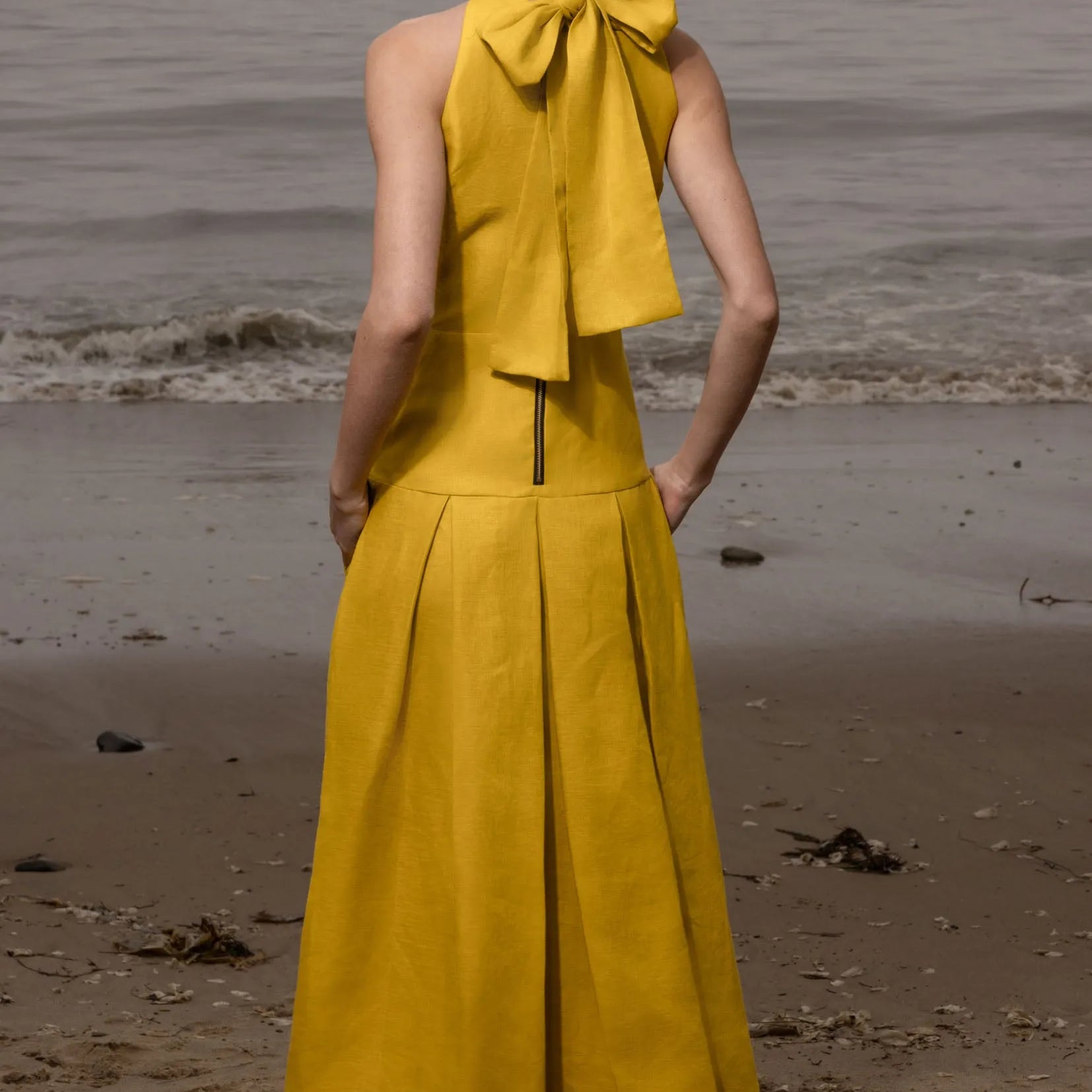 Ginger Dress - Dandelion Linen - Heidi Merrick