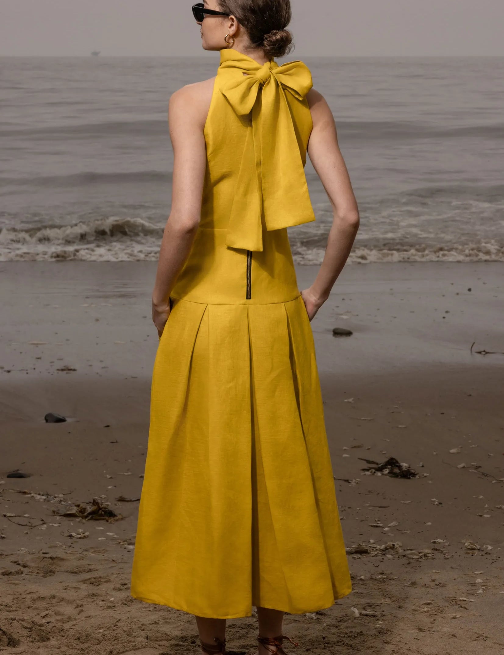 Ginger Dress - Dandelion Linen - Heidi Merrick