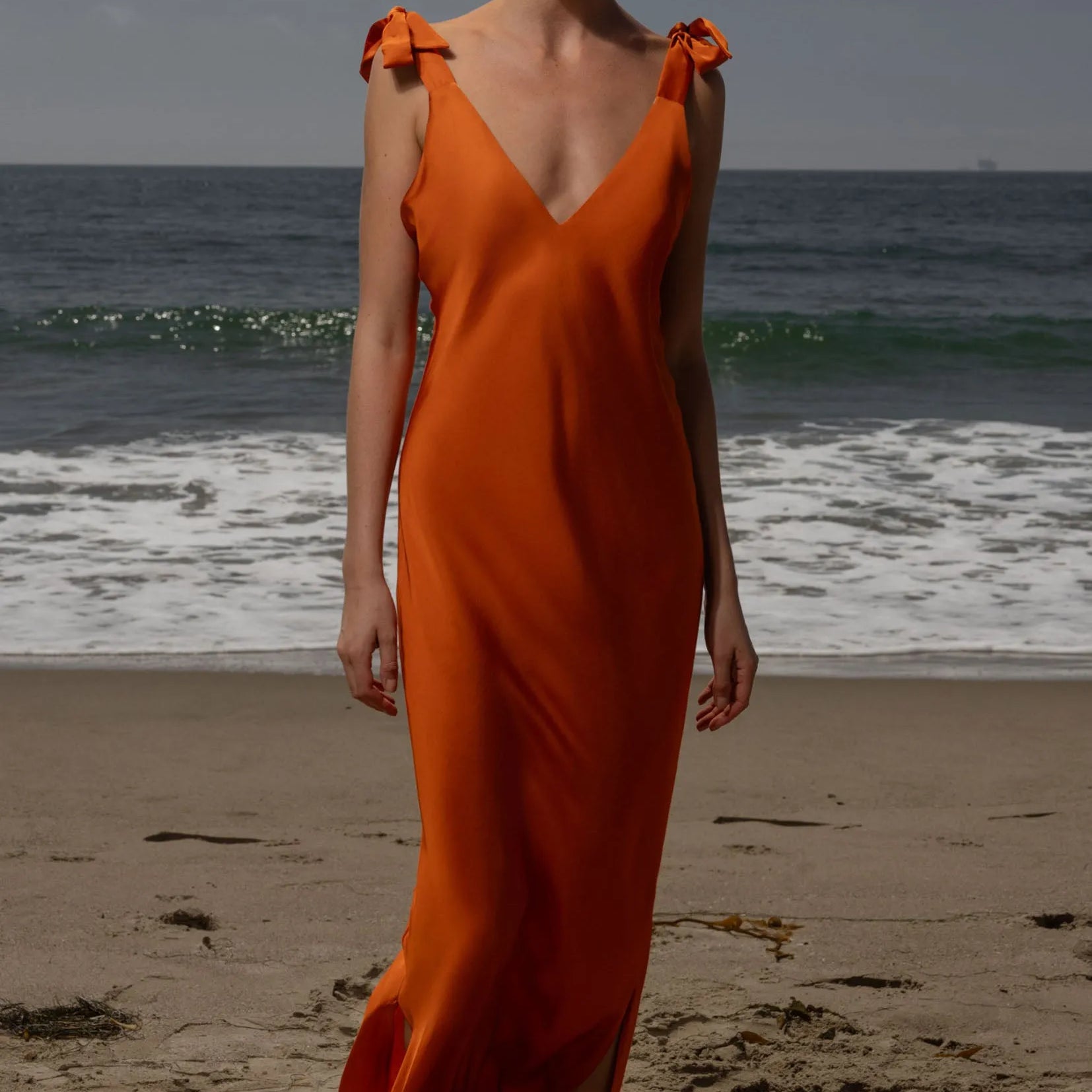 Grace Slip Dress - Flame - Heidi Merrick