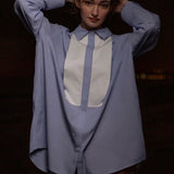 Tux Top - Stripe Cotton - Heidi Merrick