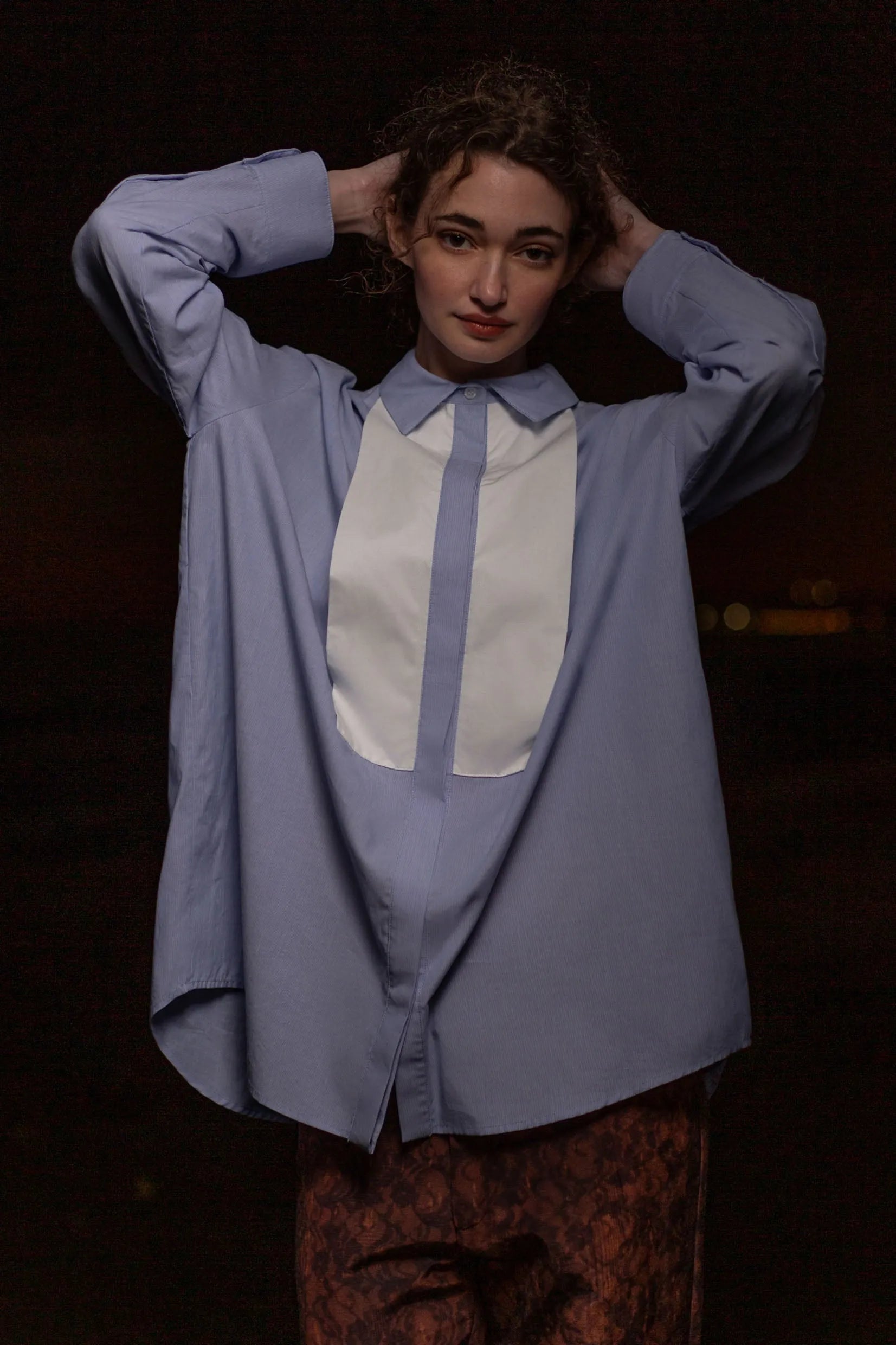 Tux Top - Stripe Cotton - Heidi Merrick