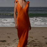 Grace Slip Dress - Flame - Heidi Merrick