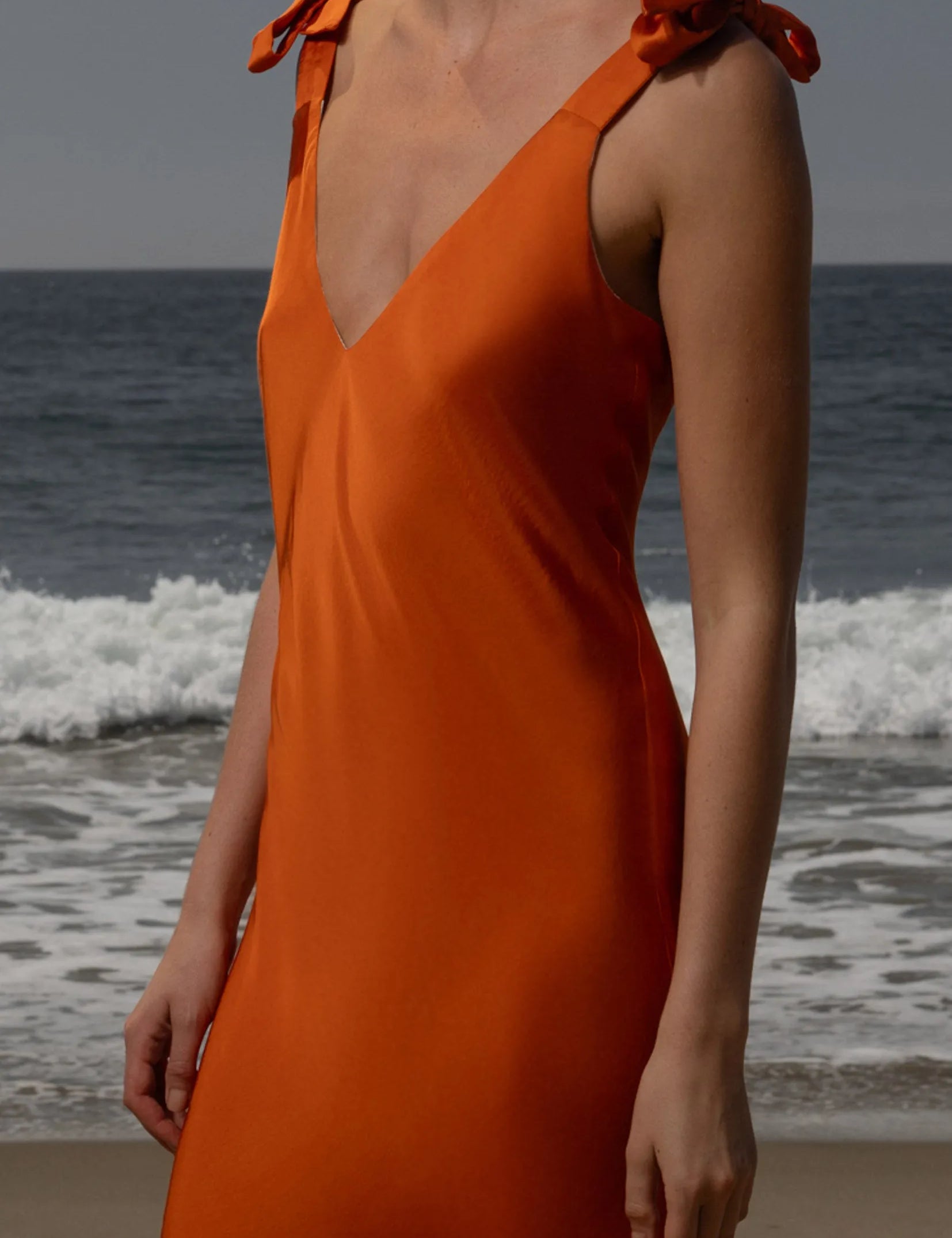 Grace Slip Dress - Flame - Heidi Merrick
