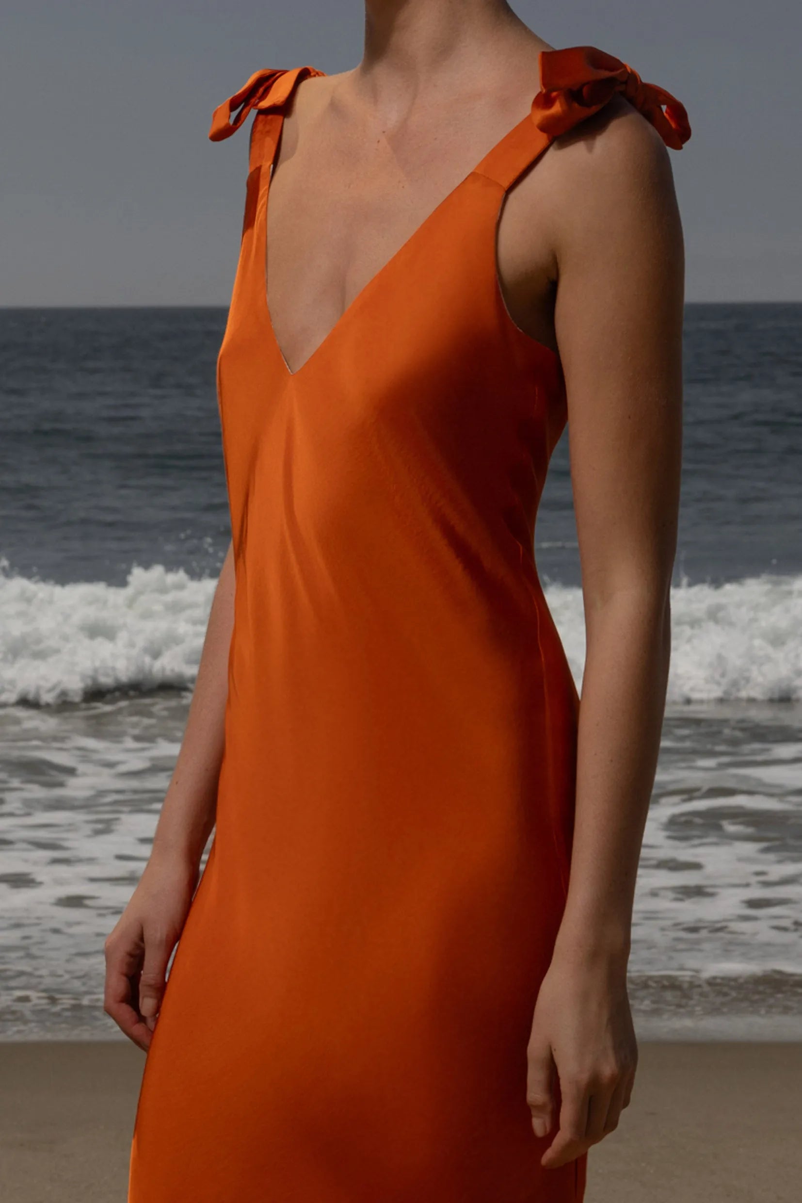 Grace Slip Dress - Flame - Heidi Merrick