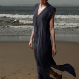 Prose Kaftan - Black Washed Silk