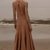 Windsor Gown - Blush Silk Noil - Heidi Merrick