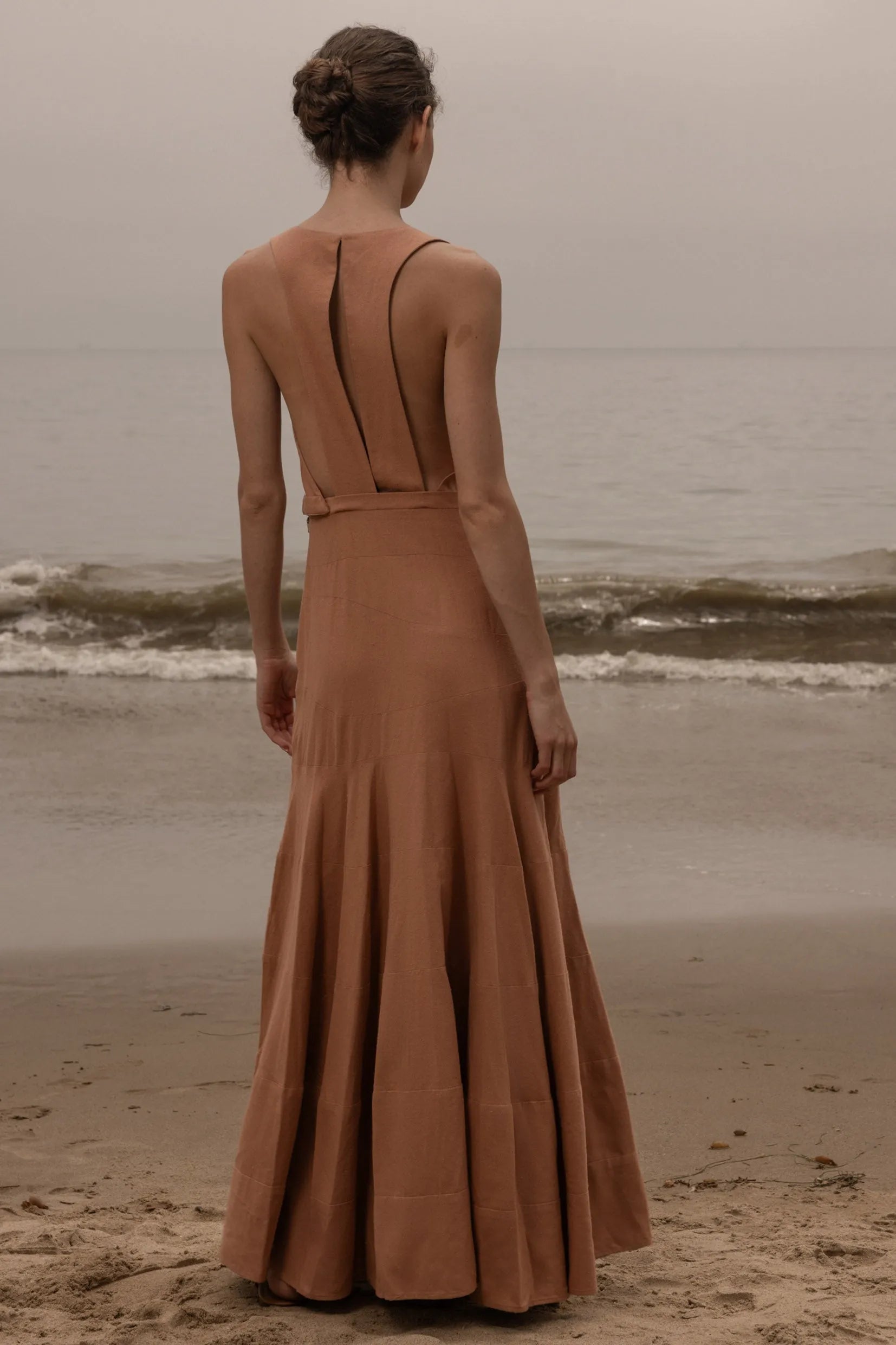 Windsor Gown - Blush Silk Noil - Heidi Merrick