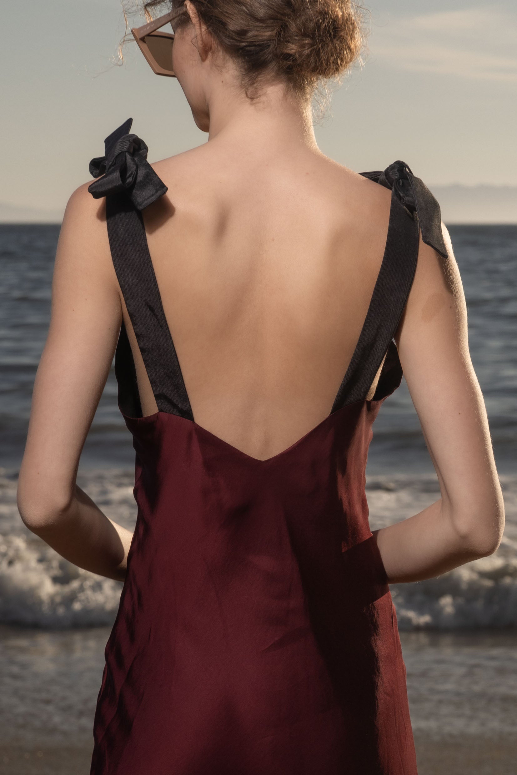 Marion Slip Dress Burgundy – Heidi Merrick - Main Image