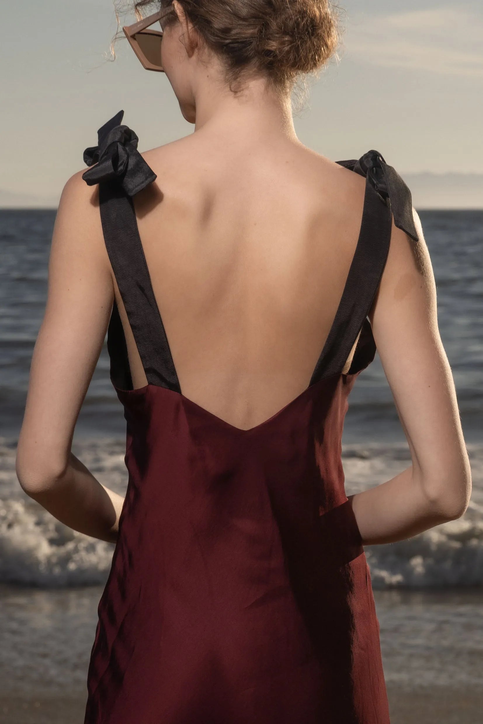 Marion Slip Dress - Burgundy - Heidi Merrick