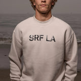 SRF LA Unisex Crewneck - Black on Cream - Heidi Merrick