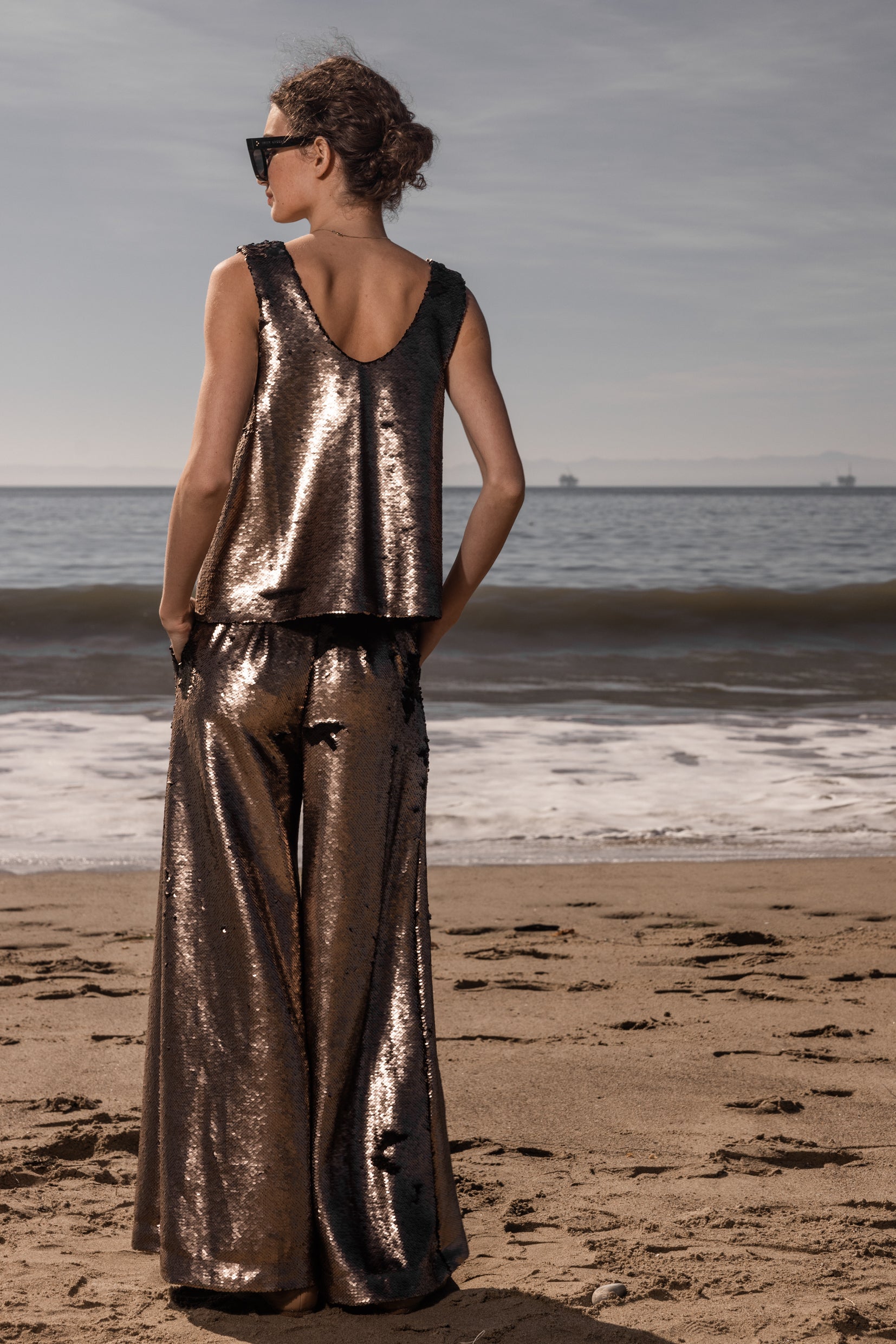 NEPTUNE TROUSER - BRONZE - Heidi Merrick