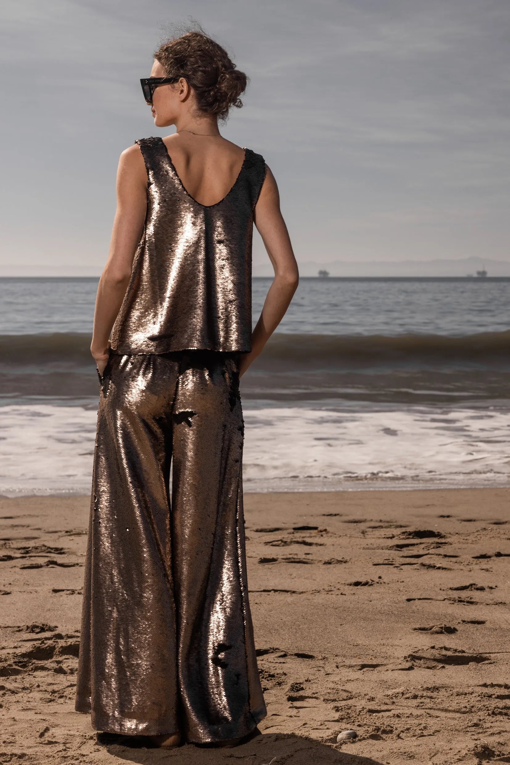 NEPTUNE TROUSER - BRONZE - Heidi Merrick