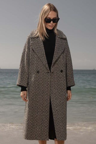 Marais Coat - Chevron