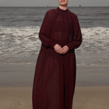 Gaia Dress - Burgundy