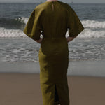 Fauna Dress - Black Linen - Heidi Merrick
