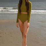 Aegean Rashguard - Frog - Heidi Merrick