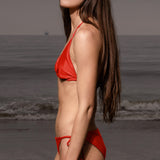 Knotted Triangle Top - Vermilion