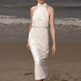 Geometry Skirt - Ivory Silk Noil - Heidi Merrick
