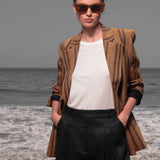 Mars Blazer - Golden Moroccan Stripe