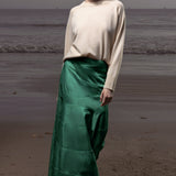 Gale Skirt - Green Moire - Heidi Merrick