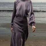 Gale Skirt - Lavender Linen - Heidi Merrick